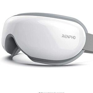 RENPHO Eye Massager with Heat and built in speakers - White- Still in Box